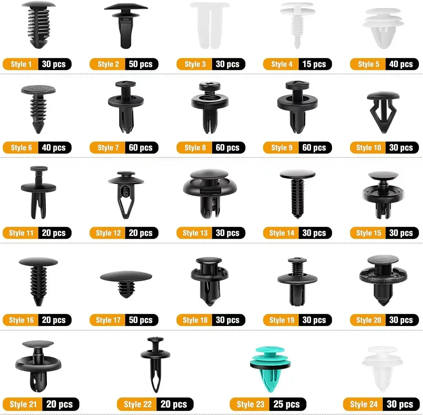 Car fastener clip