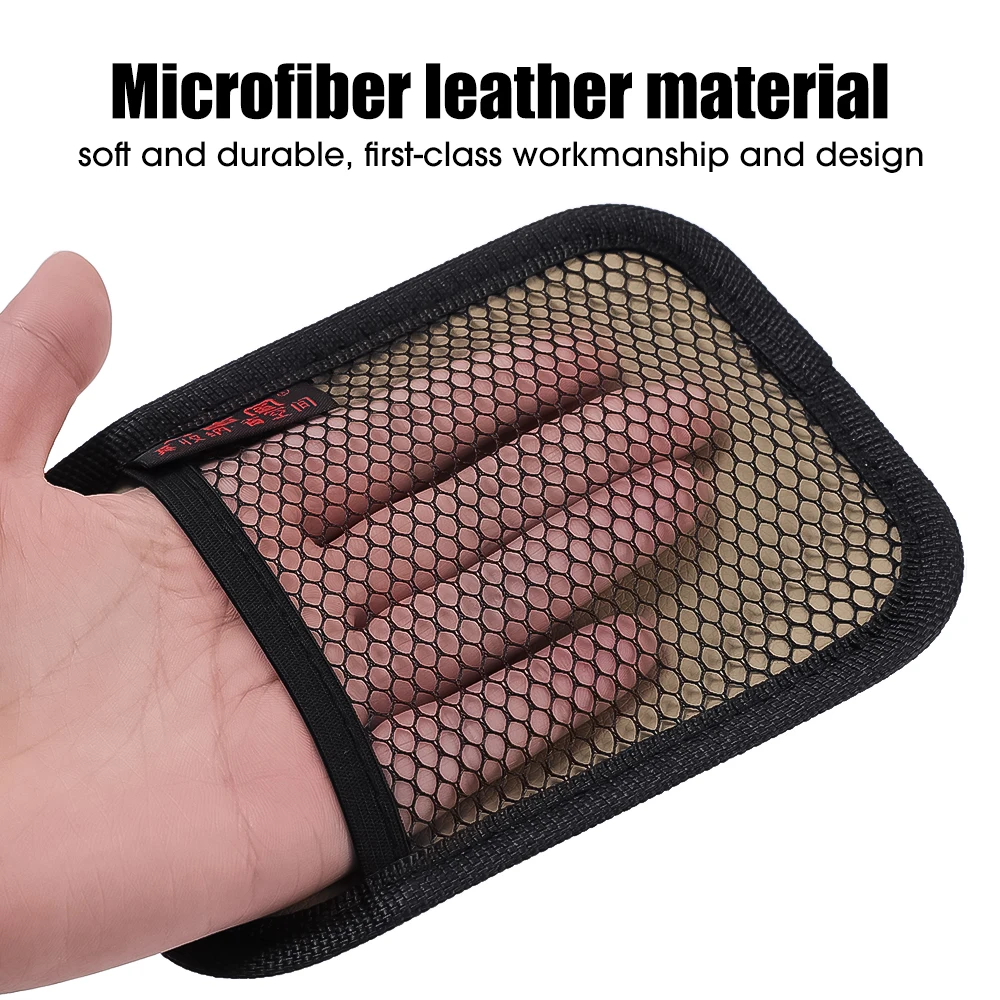 Car Leather Mesh Bag