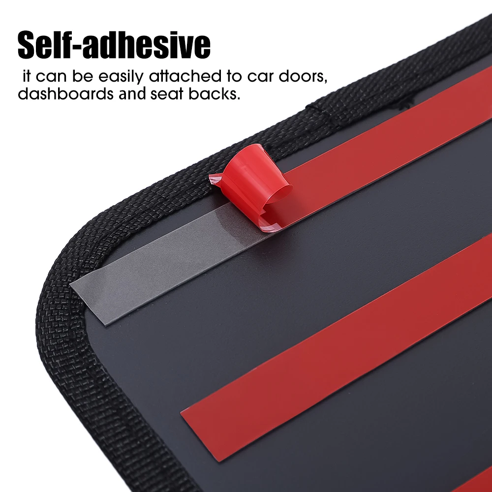 Car Leather Mesh Bag