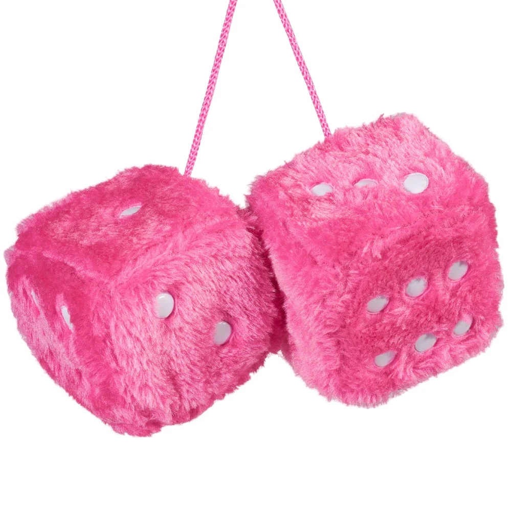 Dice with Dots Retro Square Plush Hanging Mirror Dice with Dots Retro Square Plush Hanging Mirror