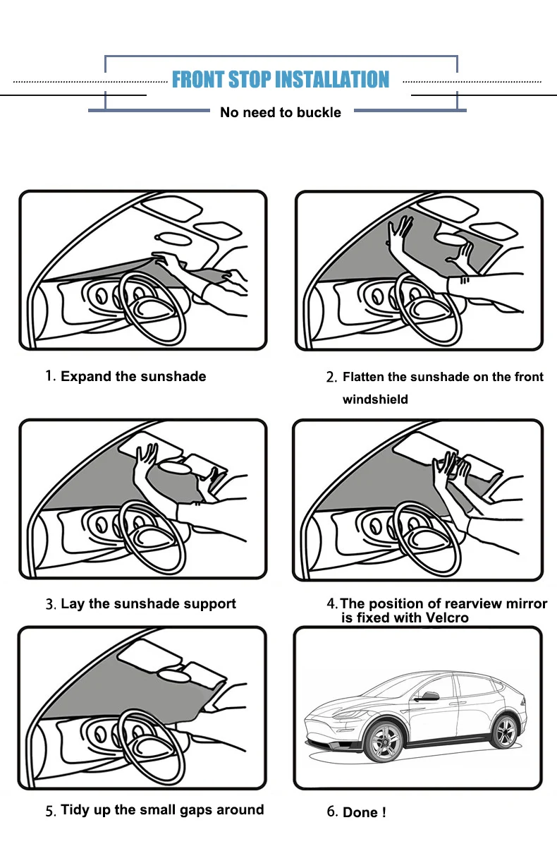 Car Sun Shade for Tesla Model Car Sun Shade for Tesla Model