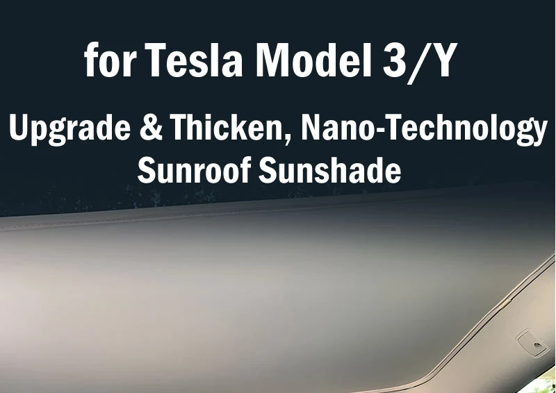 Ice Crystal Sunroof Sunshade for Tesla Model