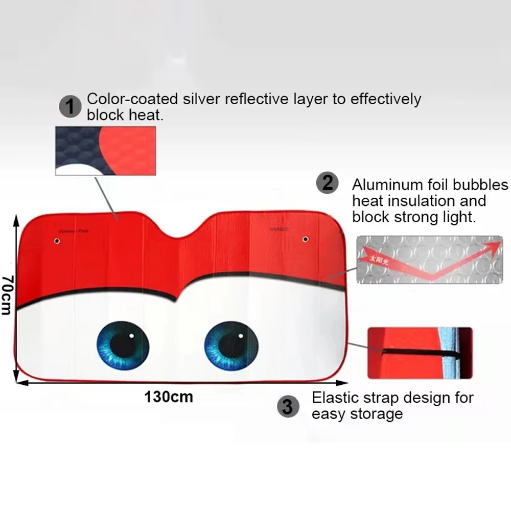 Car Solar Protection 4 Colors Eyes