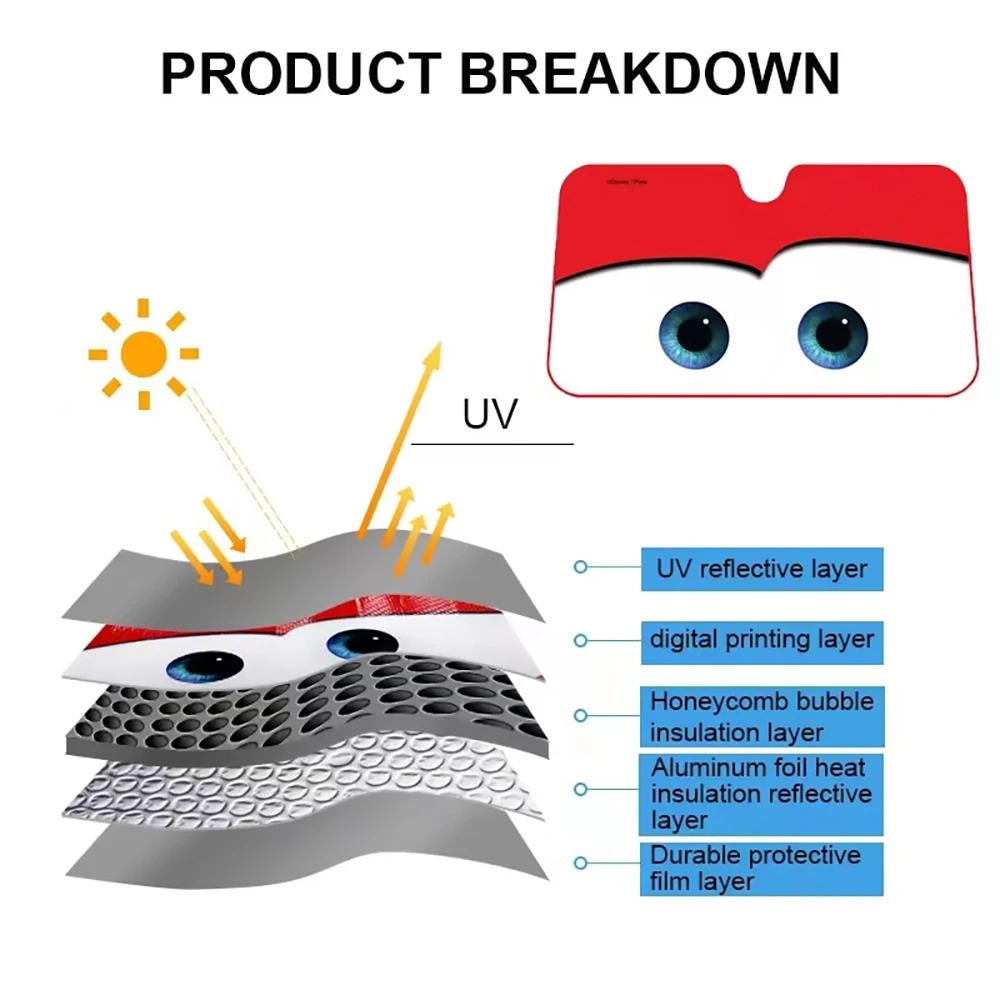 Car Solar Protection 4 Colors Eyes