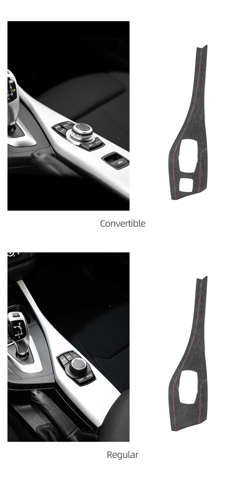 Alcantara Console Knob Trim for BMW F20/F21/F22/F23