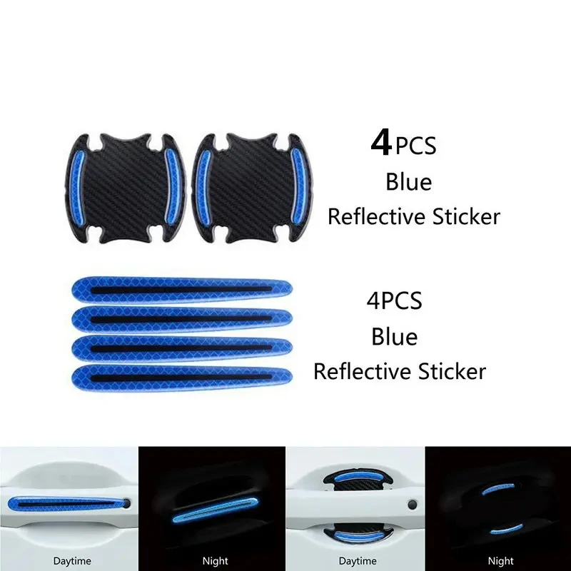 8pcs 3D Reflective Car Sticker Set