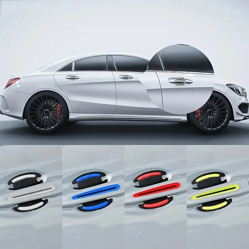 8pcs 3D Reflective Car Sticker Set