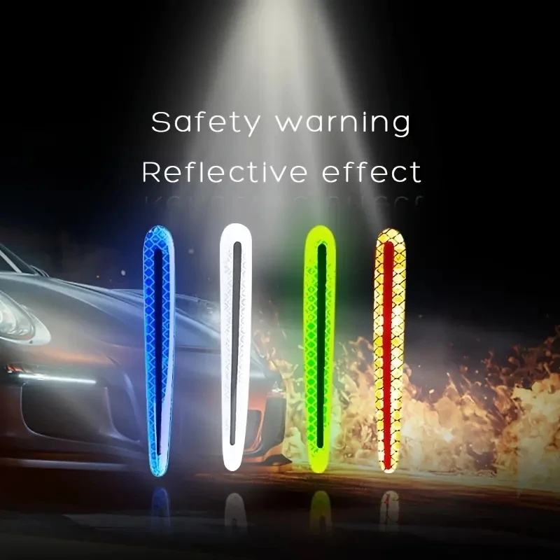 8pcs 3D Reflective Car Sticker Set