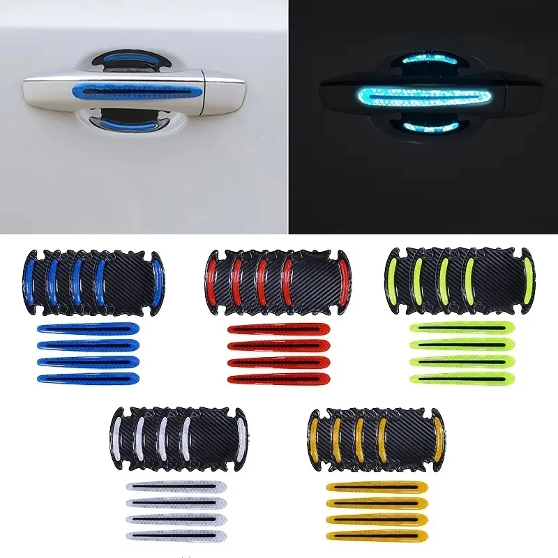 8pcs 3D Reflective Car Sticker Set
