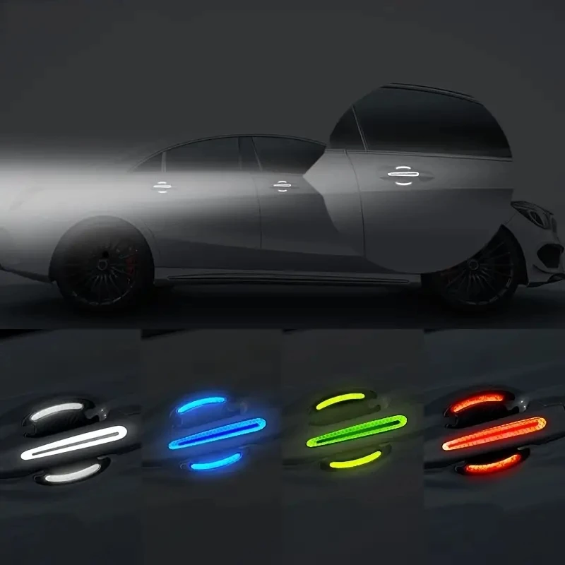 8pcs 3D Reflective Car Sticker Set