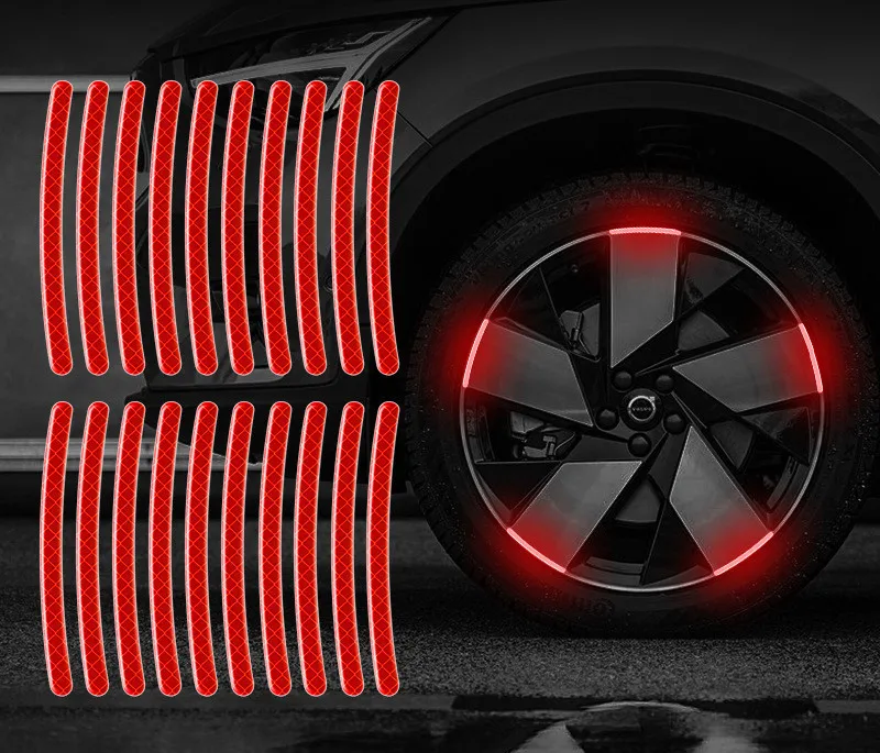 Car Wheel Hub Reflective Stripes