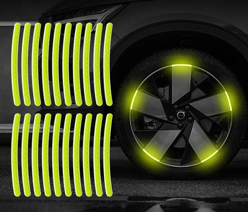 Car Wheel Hub Reflective Stripes