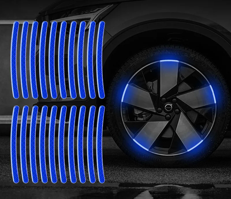 Car Wheel Hub Reflective Stripes