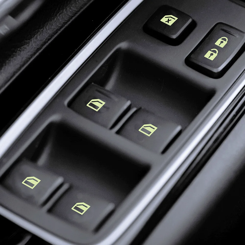 Car Window Button Luminous Sticker