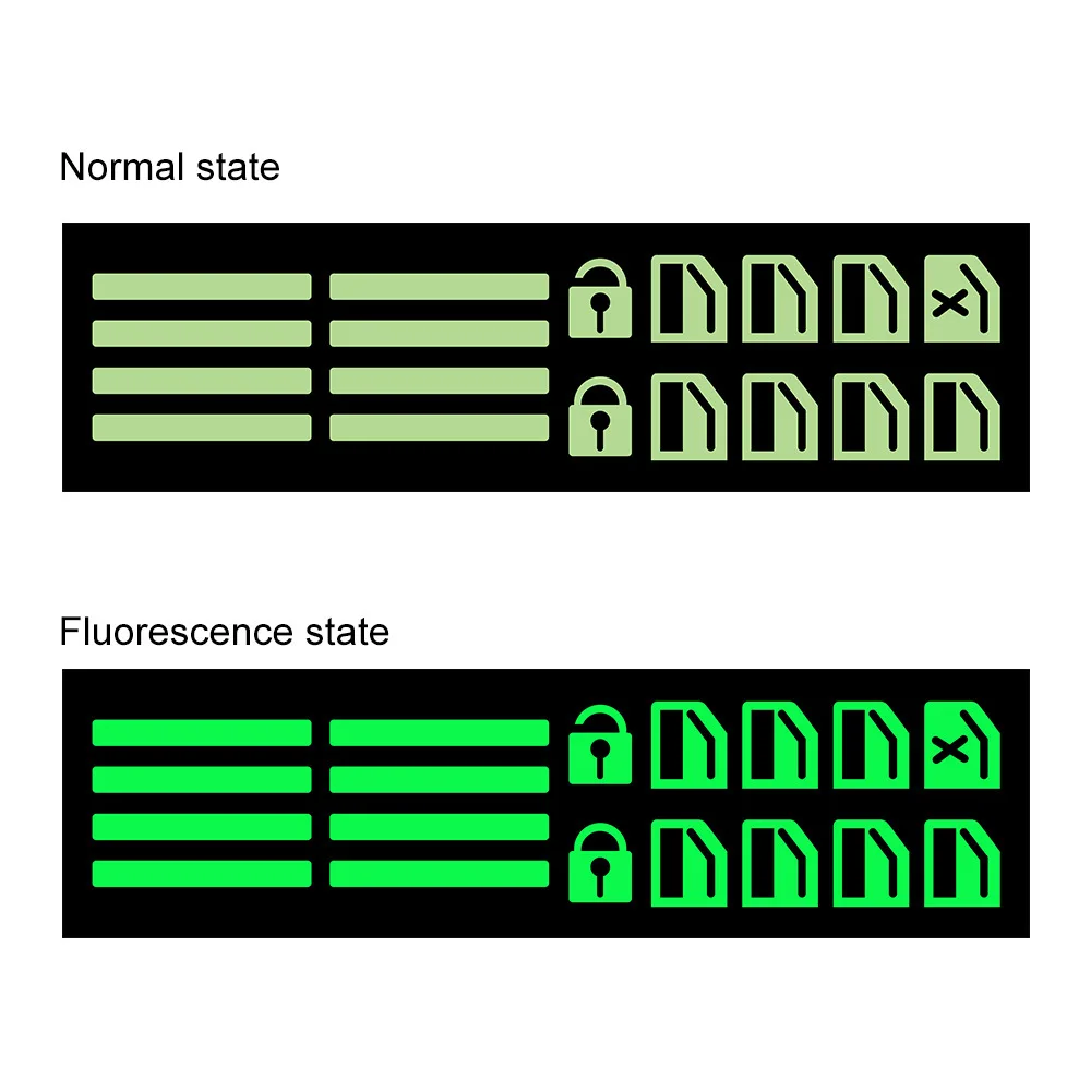 Car Window Button Luminous Sticker