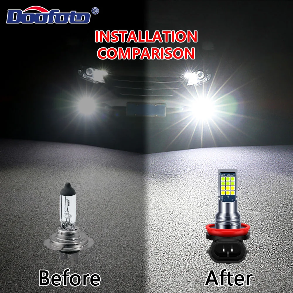 1pcs Strobe Car Fog Lamp Led Bulb