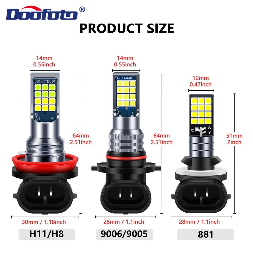 1pcs Strobe Car Fog Lamp Led Bulb