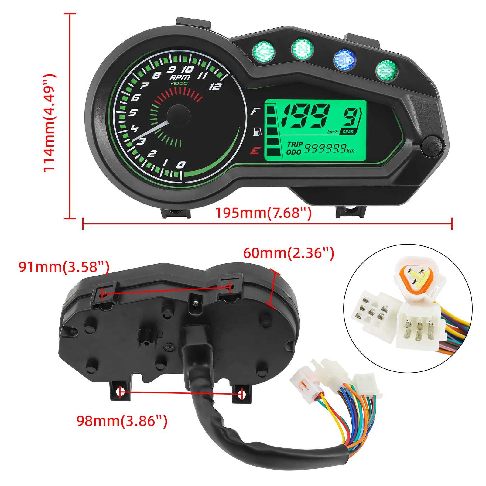 Universal Motorcycles Odometer Speedometer Universal Motorcycles Odometer Speedometer
