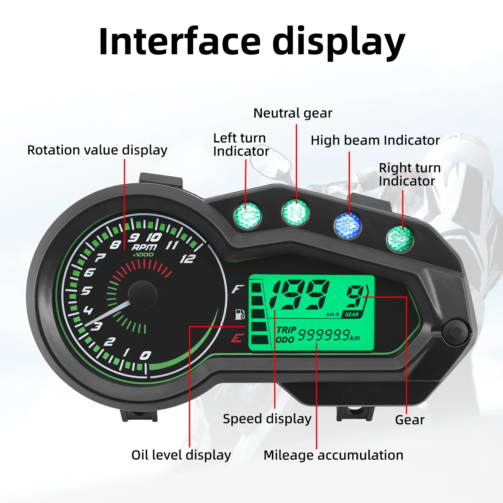 Universal Motorcycles Odometer Speedometer Universal Motorcycles Odometer Speedometer