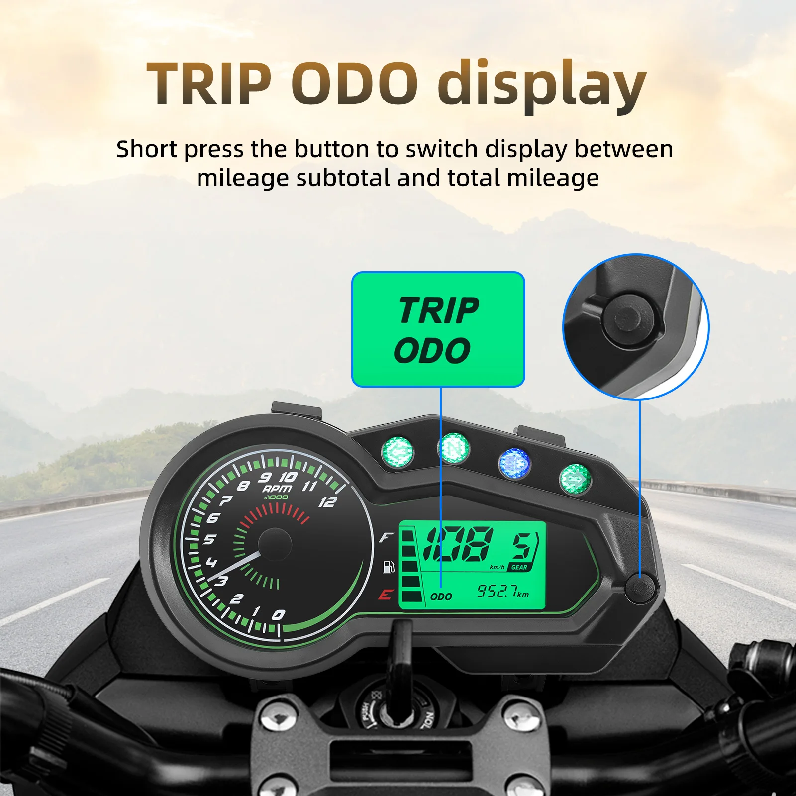 Universal Motorcycles Odometer Speedometer Universal Motorcycles Odometer Speedometer