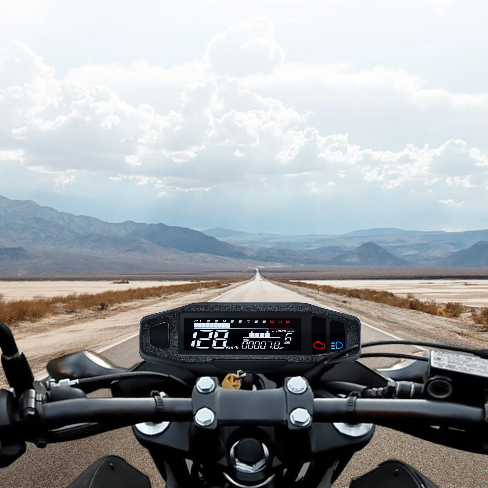 Universal Digital Motorcycle Speedometer Universal Digital Motorcycle Speedometer