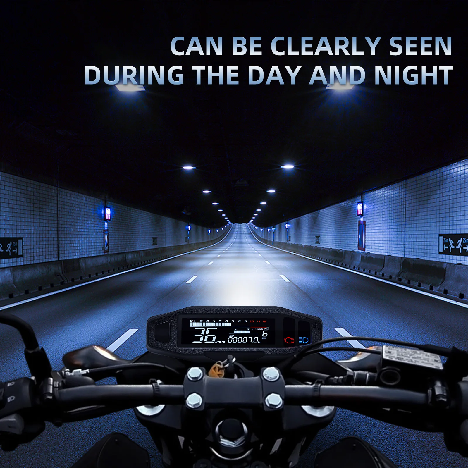Universal Digital Motorcycle Speedometer Universal Digital Motorcycle Speedometer