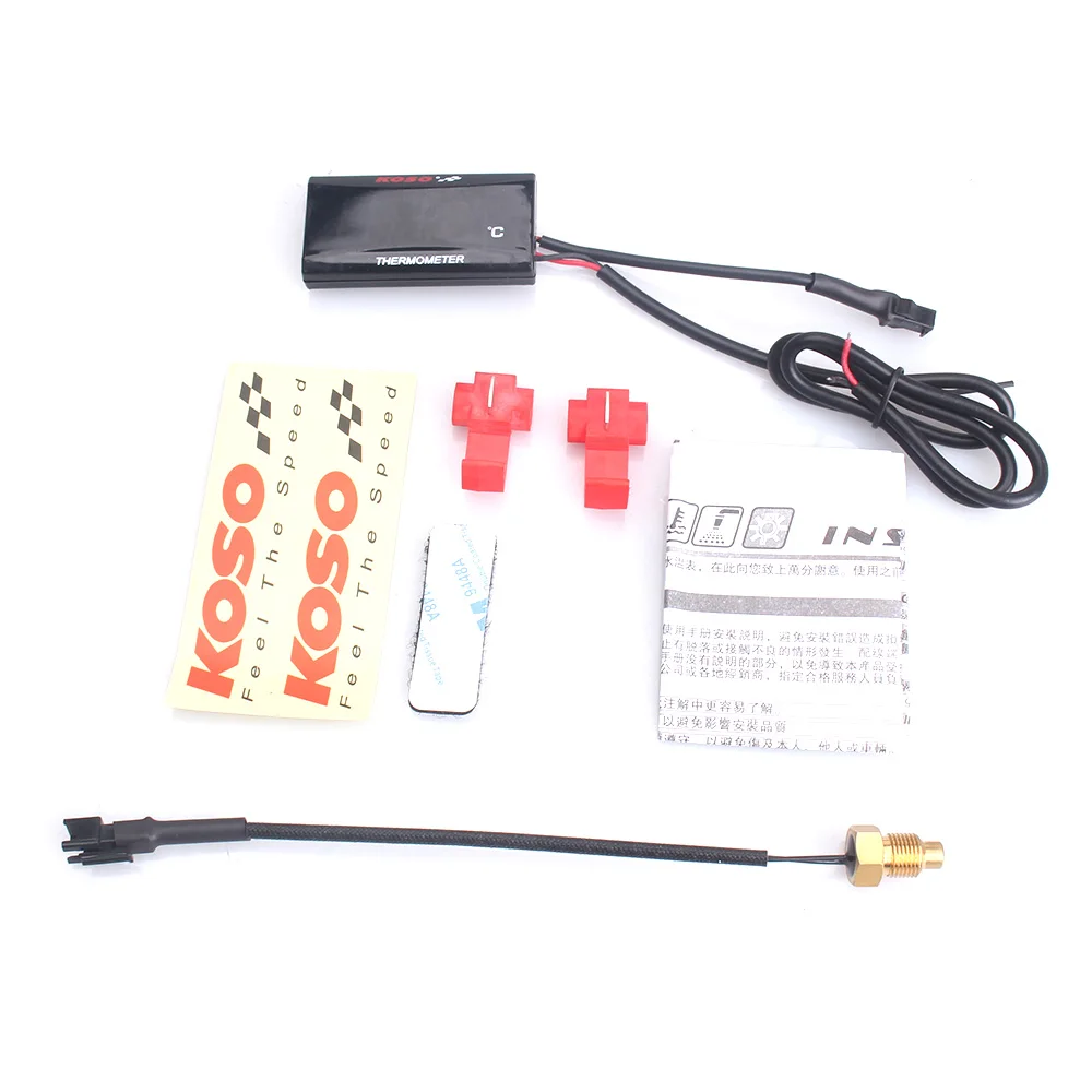 Temperature Digital Display Meter Gauge Sensor Adapter For KOSO