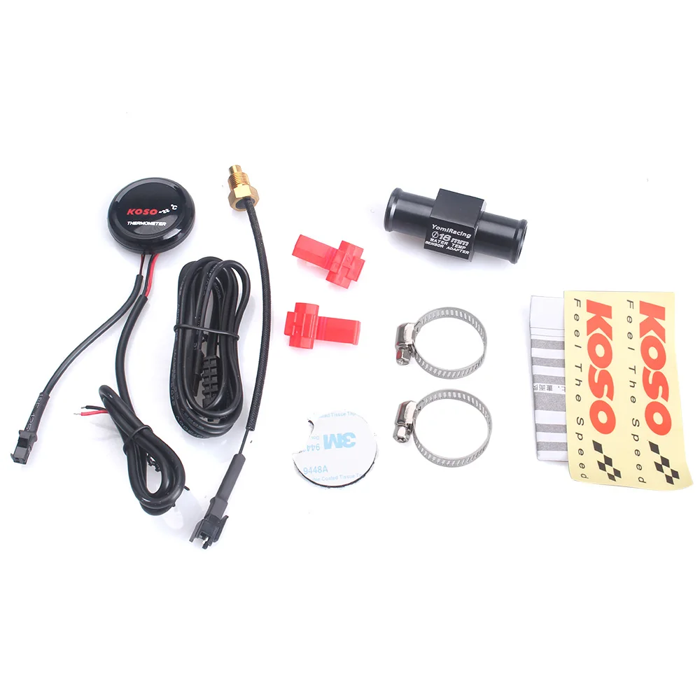 Temperature Digital Display Meter Gauge Sensor Adapter For KOSO