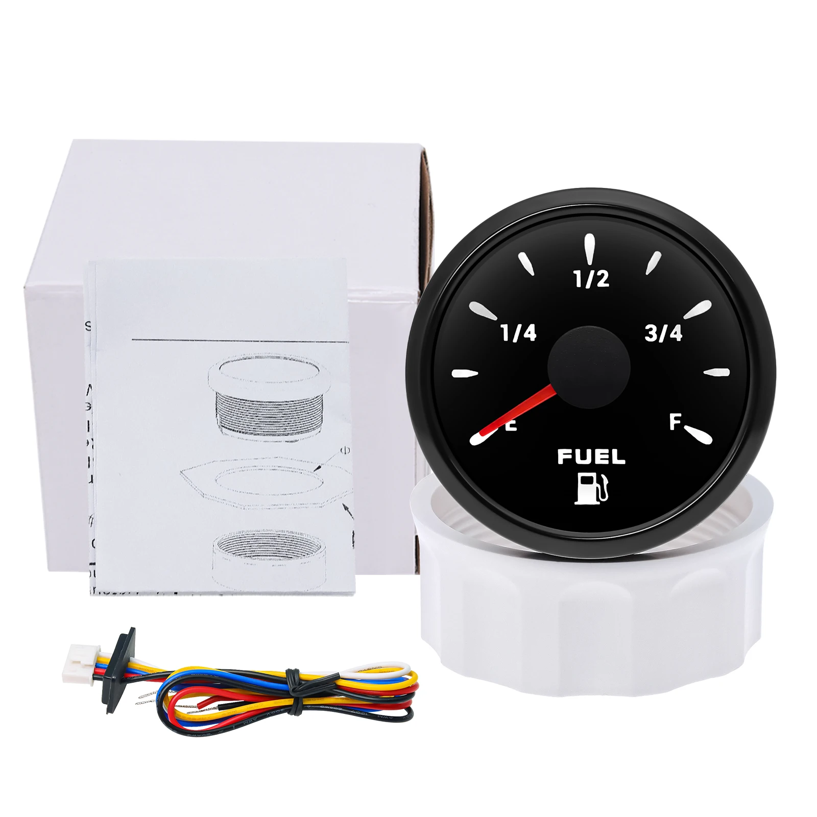 7 Color Light Waterproof IP67 Oil Tank Meter Indicator Car Yacht 12V 24V 7 Color Light Waterproof IP67 Oil Tank Meter Indicator Car Yacht 12V 24V