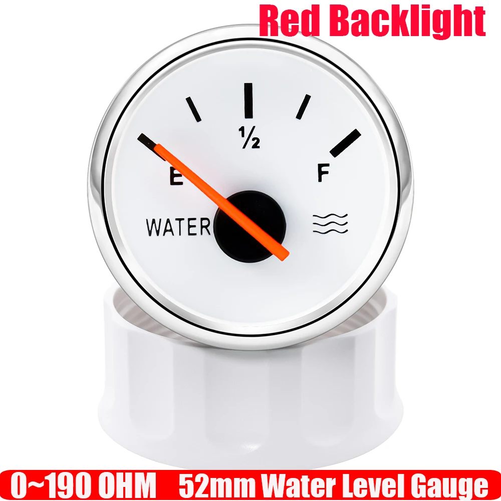 Water Float Sensor+Water Level Gauge Red Color LED 52mm Water Tank Meter Indicator Water Float Sensor+Water Level Gauge Red Color LED 52mm Water Tank Meter Indicator