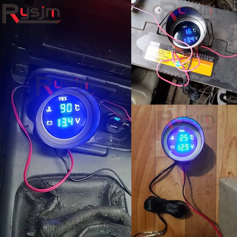 LCD Car Digital Horizontal gauge Water Temp LCD Car Digital Horizontal gauge Water Temp