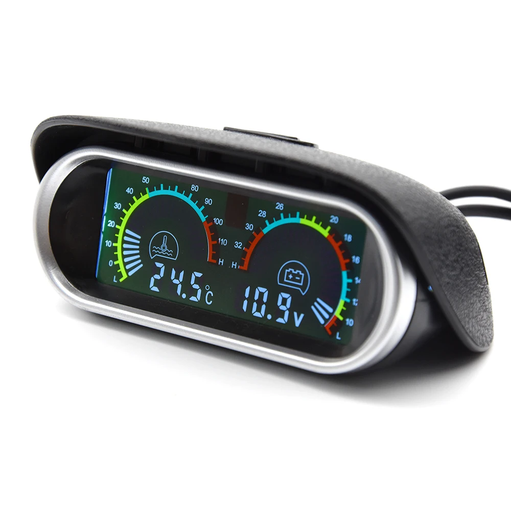 LCD Car Digital Horizontal gauge Water Temp LCD Car Digital Horizontal gauge Water Temp