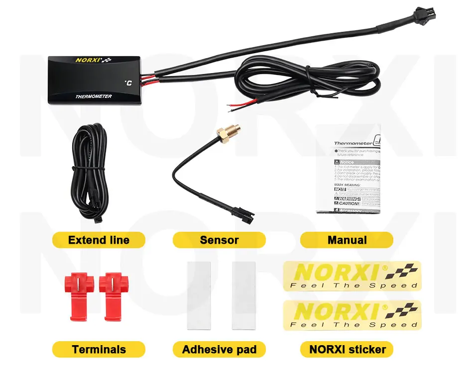 Motorcycle Water Temperature Mini Meter Motorcycle Water Temperature Mini Meter