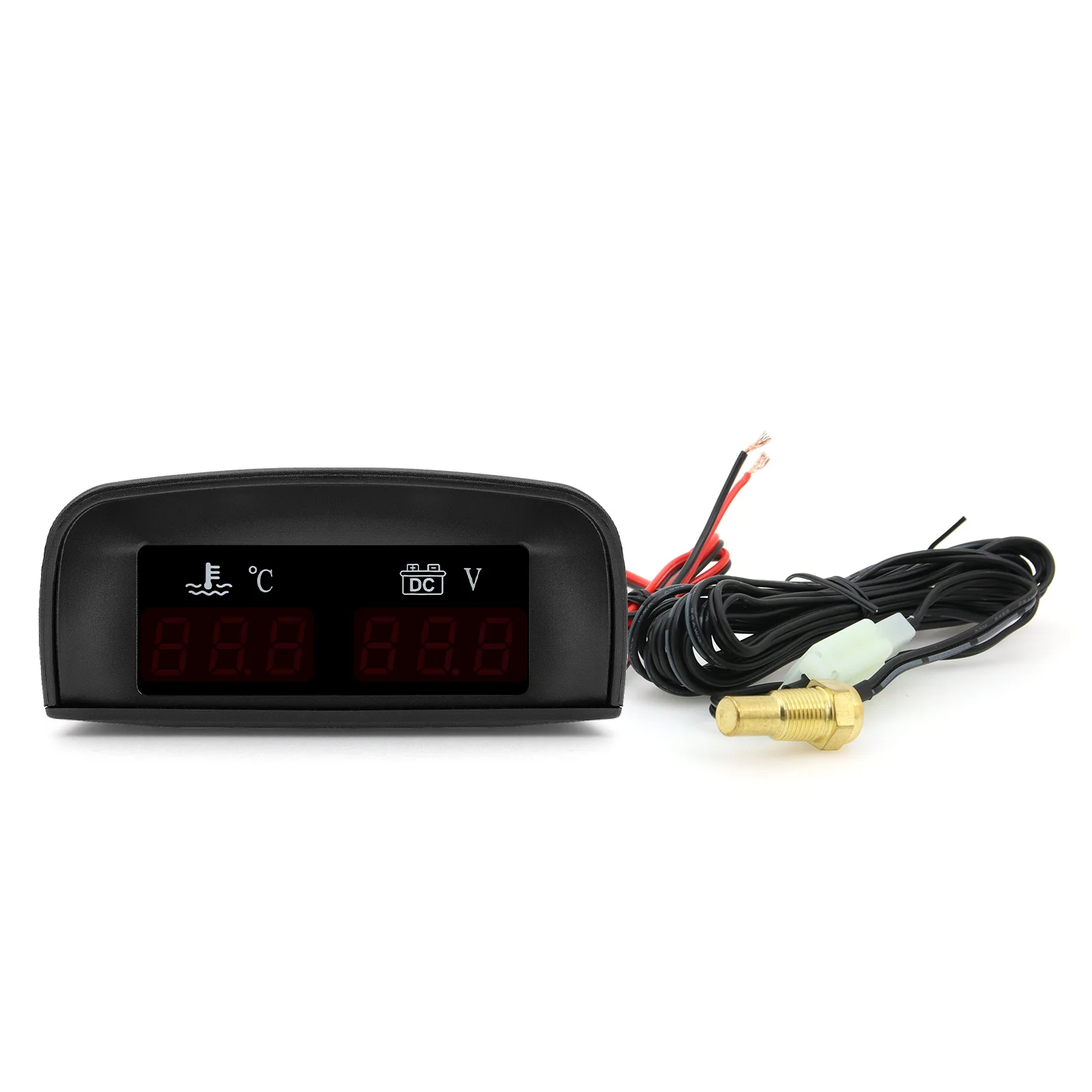 LCD Digital Car Truck 2 In 1 Water Temp + Voltmeter Gauge +10MM coolant temperature sensor LCD Digital Car Truck 2 In 1 Water Temp + Voltmeter Gauge +10MM coolant temperature sensor