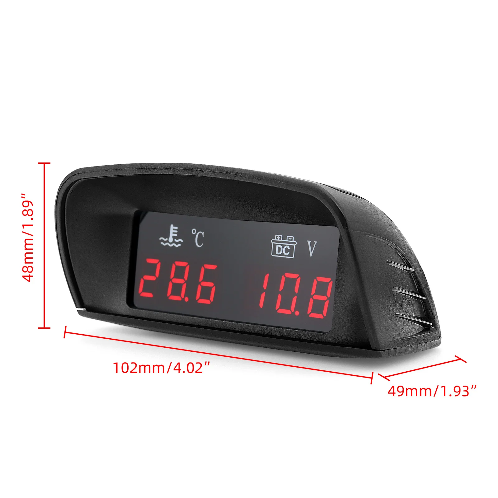 LCD Digital Car Truck 2 In 1 Water Temp + Voltmeter Gauge +10MM coolant temperature sensor LCD Digital Car Truck 2 In 1 Water Temp + Voltmeter Gauge +10MM coolant temperature sensor