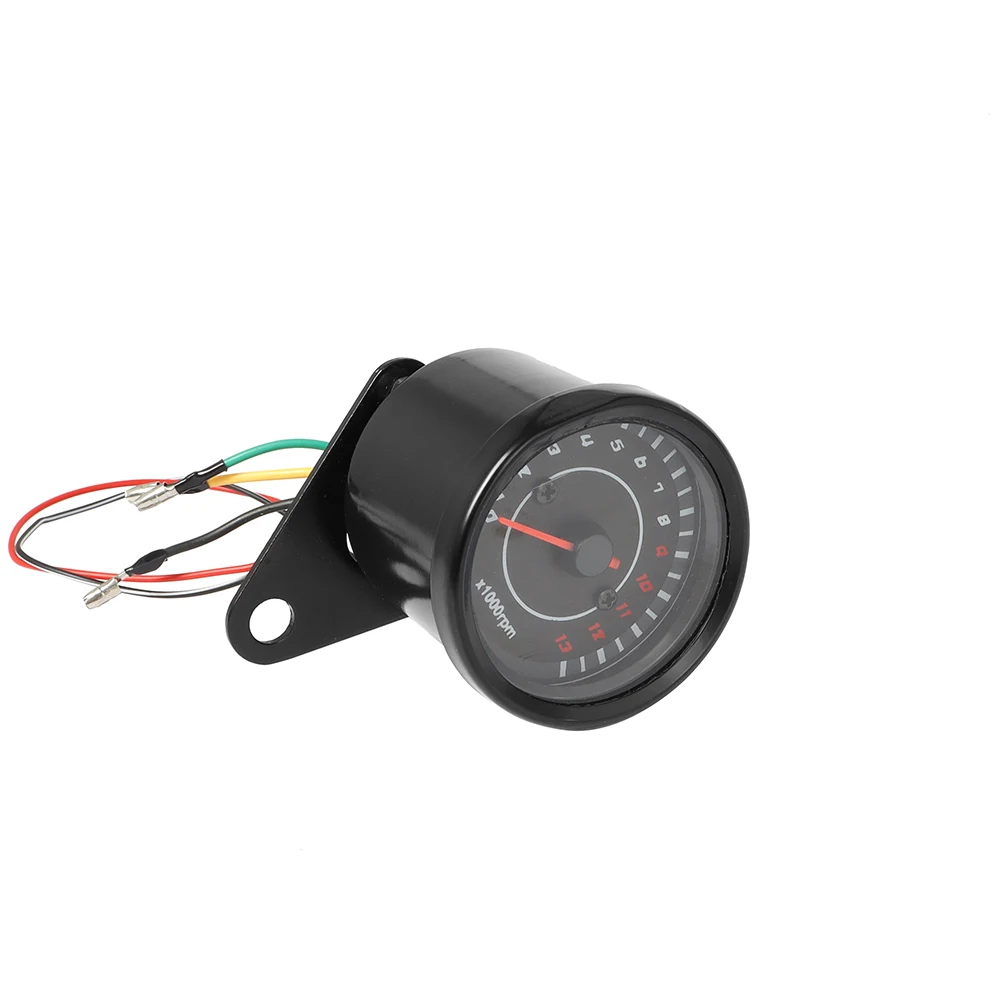 1000rpm Universal Motorcycle Tachometer LED Screen DC 12V Meter Gauge