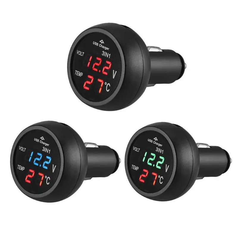 Universal 12V 24V Car Volt Meter Auto LED Digital Voltmeter Universal 12V 24V Car Volt Meter Auto LED Digital Voltmeter