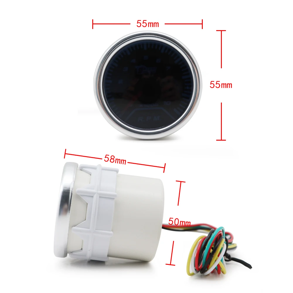 Boost/Water Temp/Oil Temp/Oil Press/Voltage/Tachometer/Air Fuel Ratio/EGT