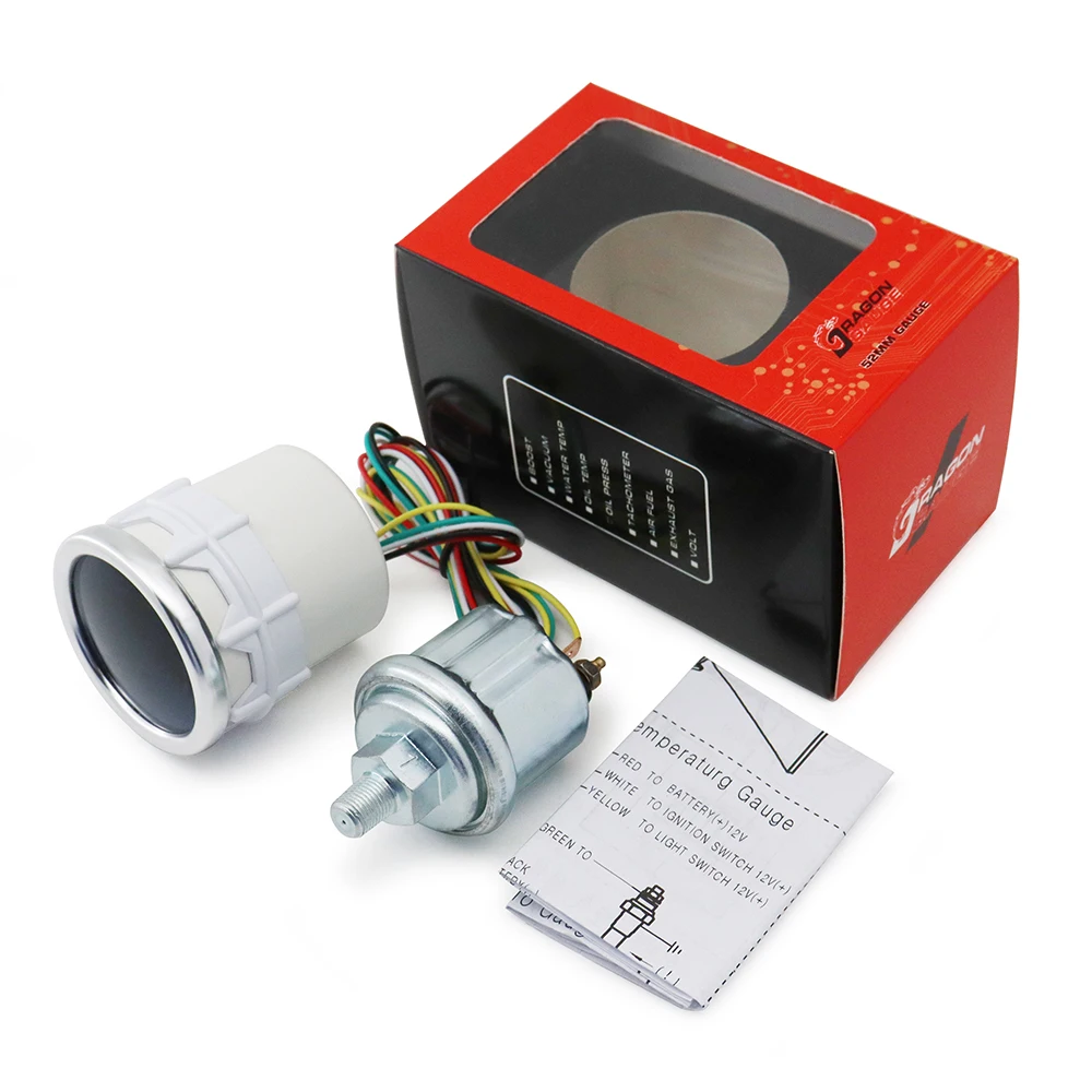 Boost/Water Temp/Oil Temp/Oil Press/Voltage/Tachometer/Air Fuel Ratio/EGT
