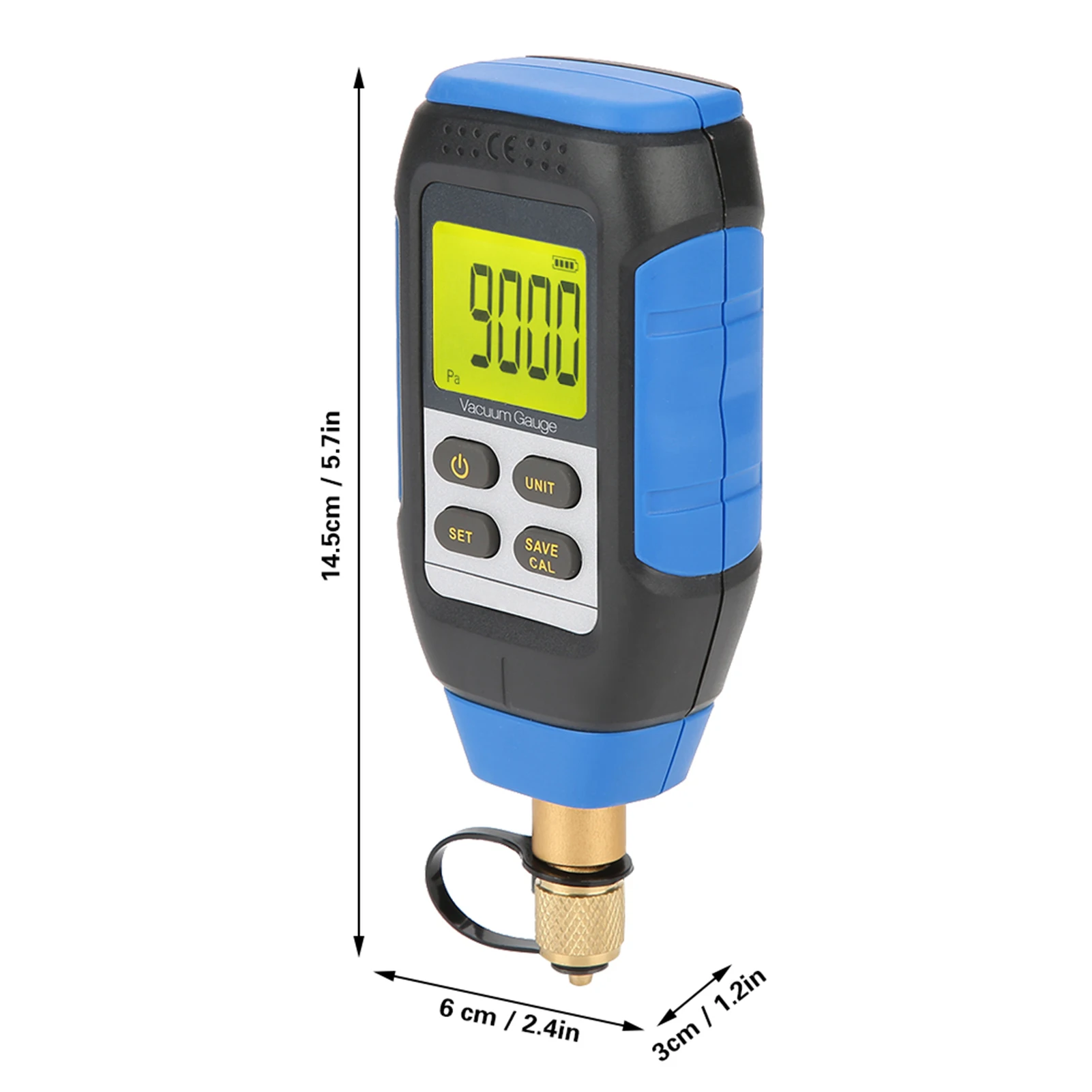 High Precision Digital Vacuum Gauge for Atmospheric Environment 0-50°C