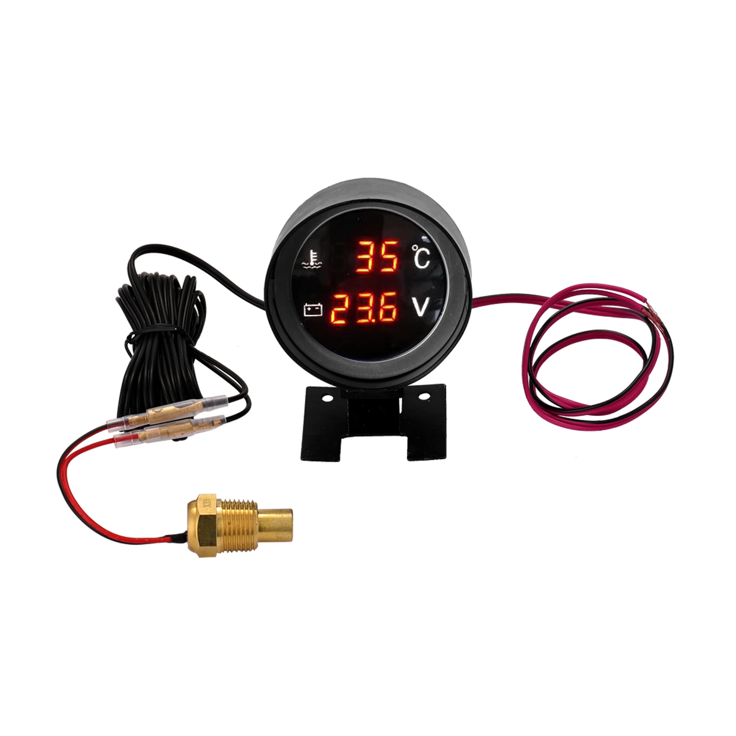 Round Led Digital Car Truck Water Temp Gauge