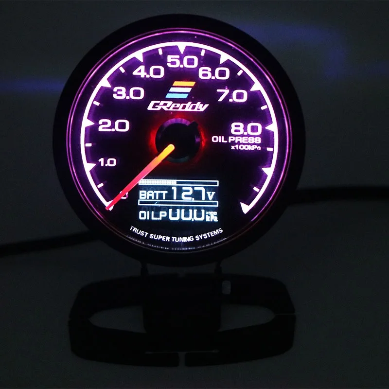 GReddi Boost Gauge Water Temp 7 Colors LCD Display
