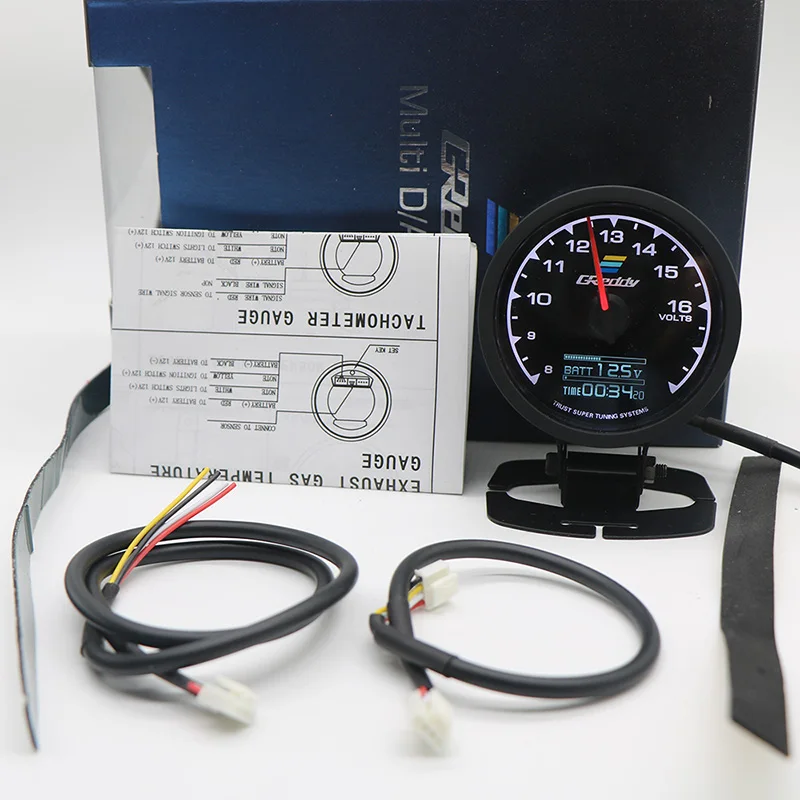 GReddi Boost Gauge Water Temp 7 Colors LCD Display