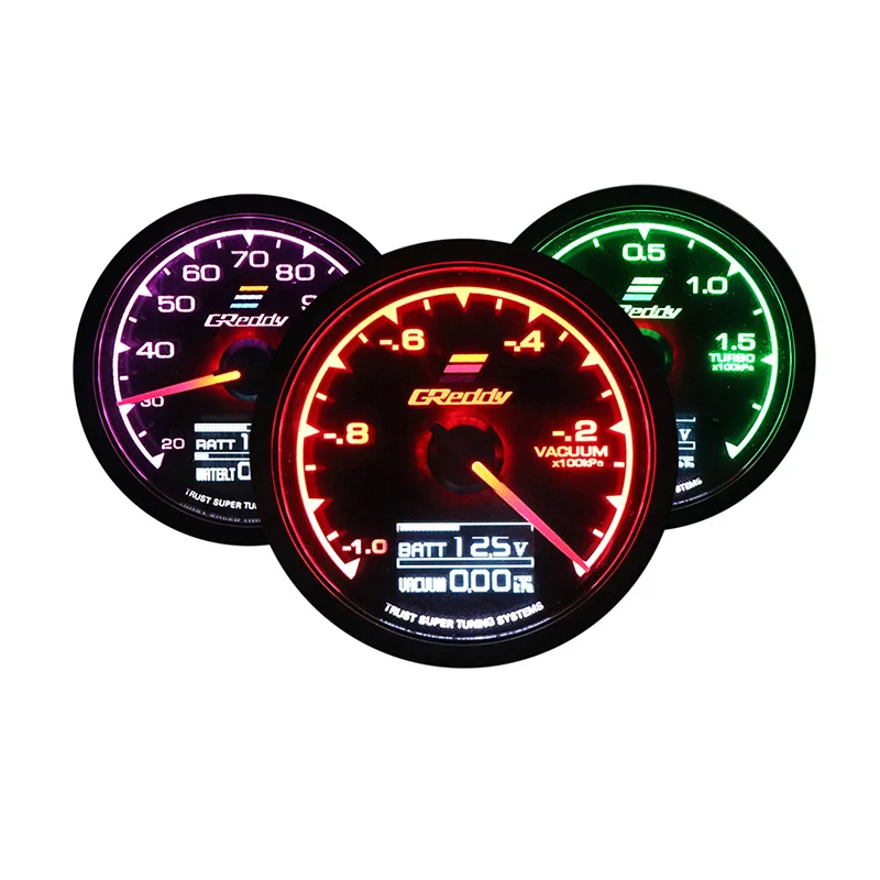 GReddi Boost Gauge Water Temp 7 Colors LCD Display
