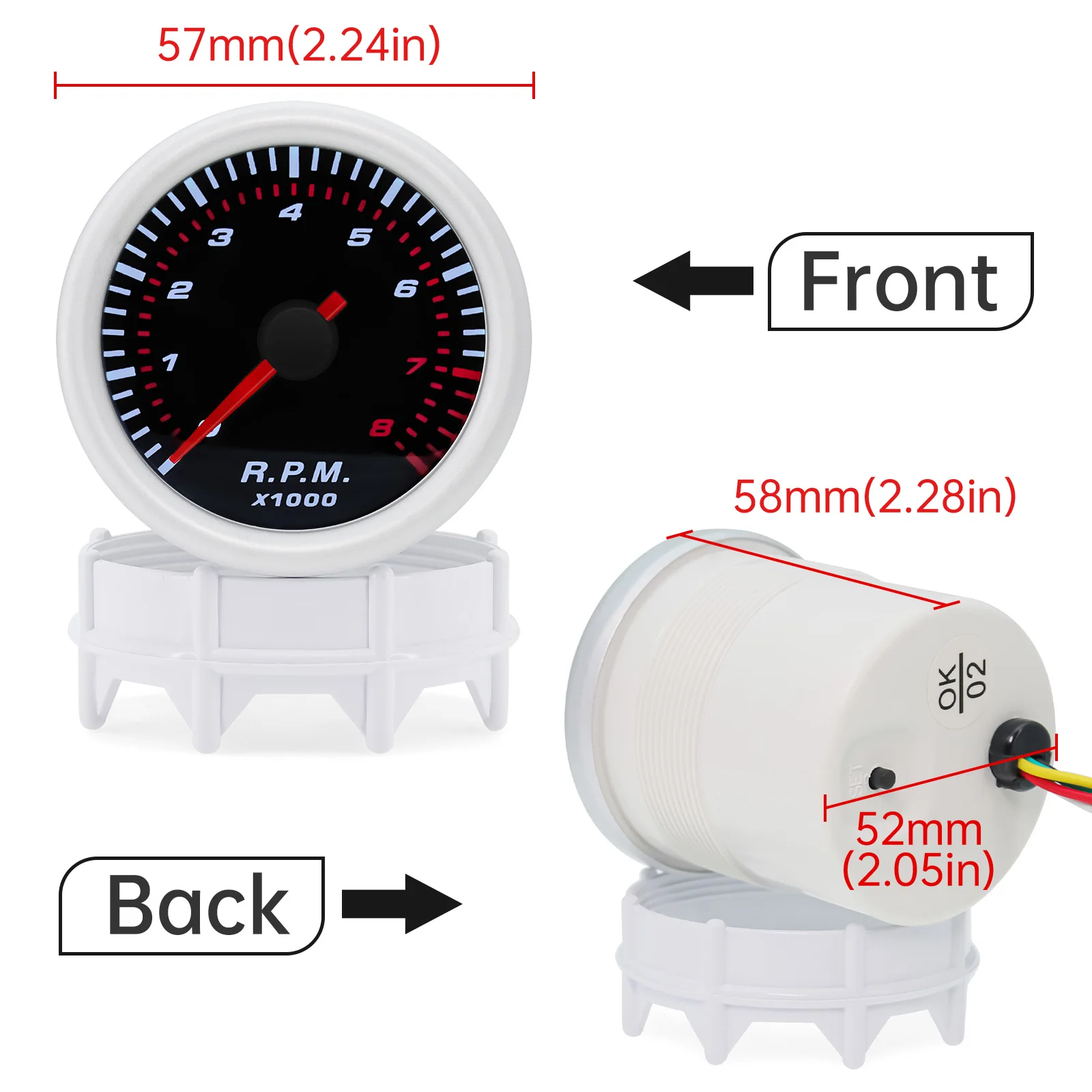 Smoke Len PSI/BAR Turbo Boost Gauge Meter Smoke Len PSI/BAR Turbo Boost Gauge Meter