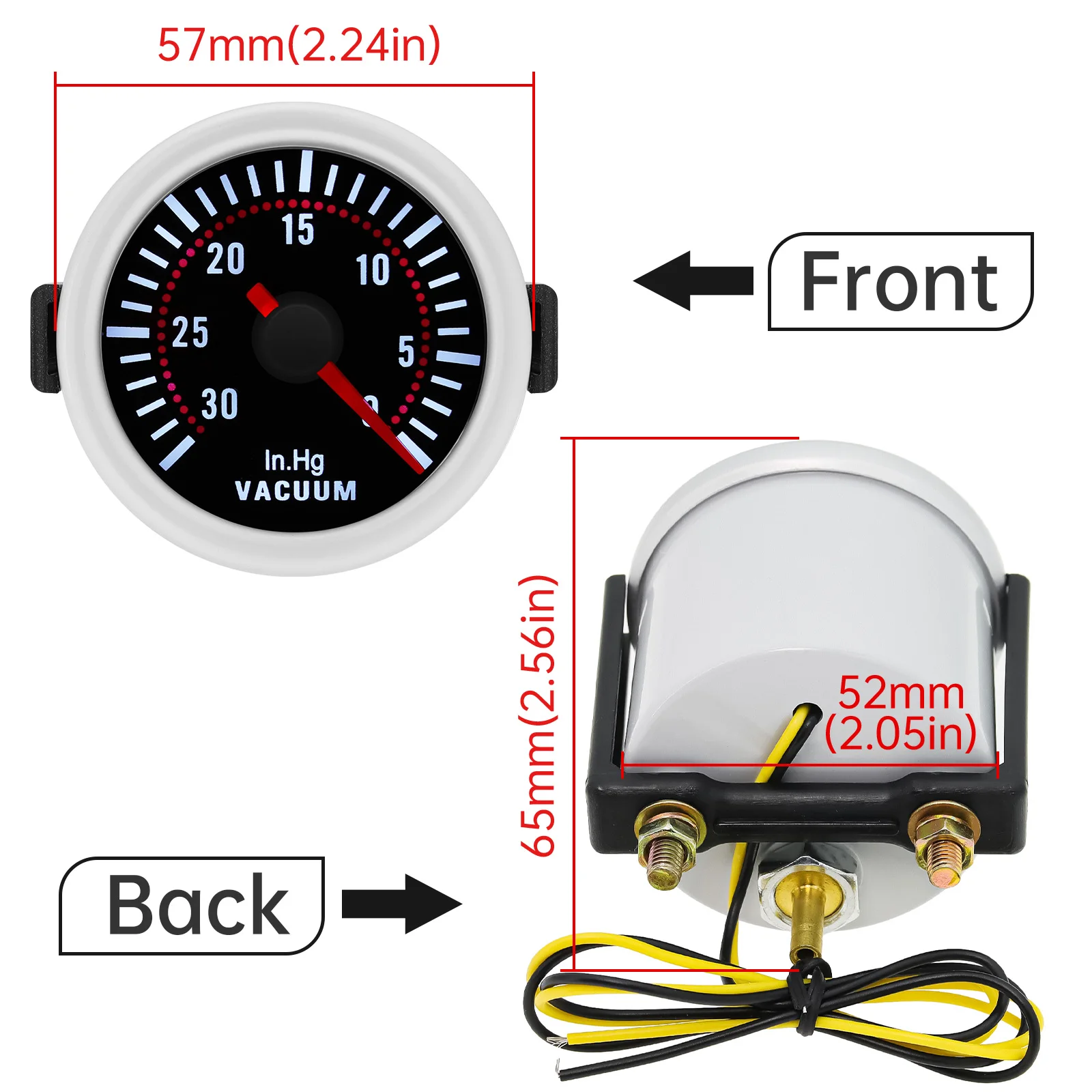 Smoke Len PSI/BAR Turbo Boost Gauge Meter Smoke Len PSI/BAR Turbo Boost Gauge Meter