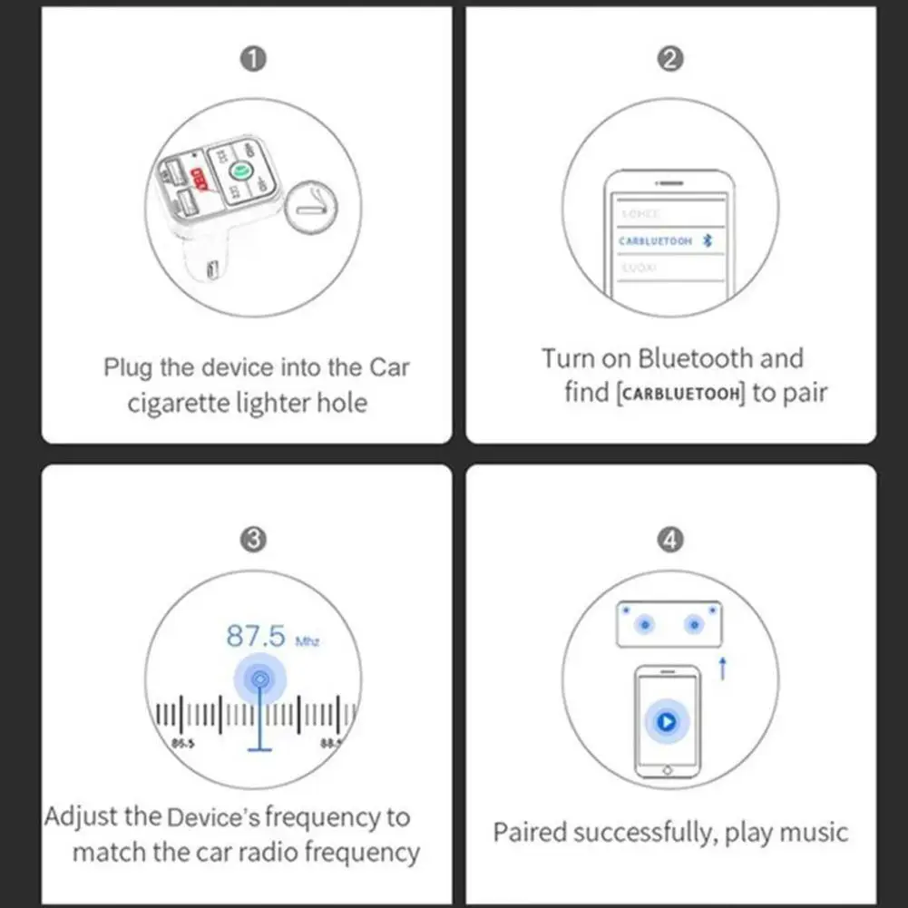 Car Bluetooth FM Transmitter Car Bluetooth FM Transmitter