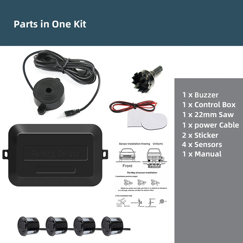 SINOVCLE 4 Sensors Buzzer SINOVCLE 4 Sensors Buzzer
