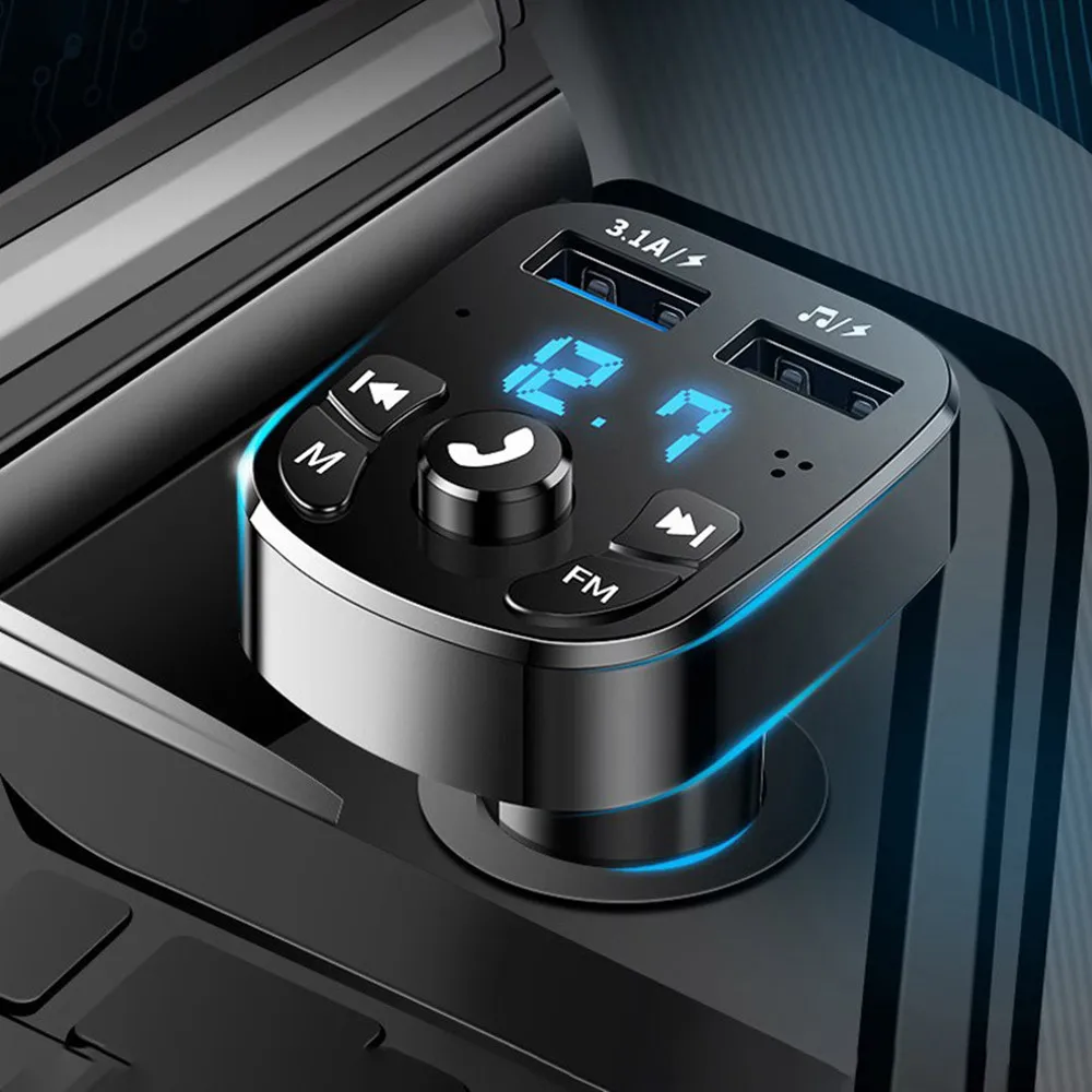 Car Mp3 Player Dual Usb Fast Charger
