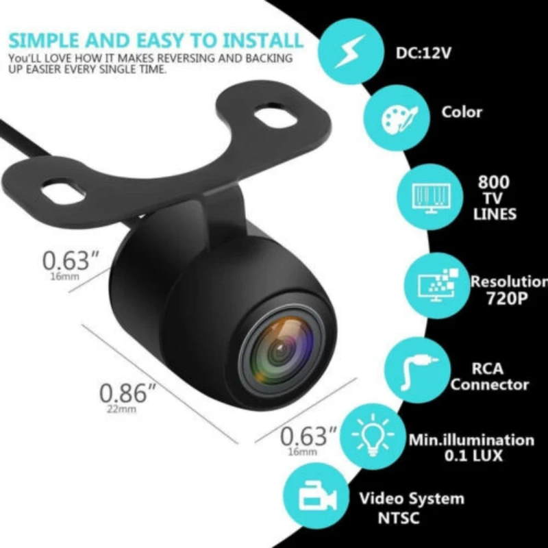 Car Rear View Camera 170 Degree Wide Angle